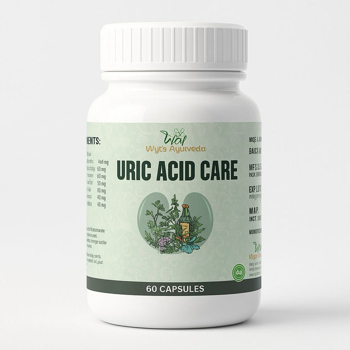 Wyts Ayurveda Uric Acid Care Capsule Beneficial In Uric Acid Level Bottle Of 60 Capsule
